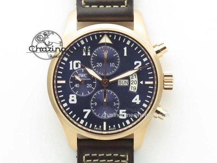 MIROTIME 0105 MARK XVIII Le Petit Prince IW327004 SS FKF 1:1 Best Edition Blue Dial On Brown Leather Strap Trendsetting 7117